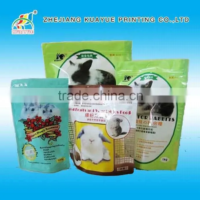 Customized New High Quality Pet Food Zipper Standing Pouch