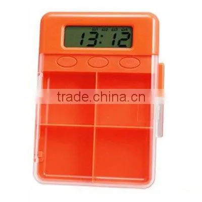 24 hours Four compartments Digital pill box