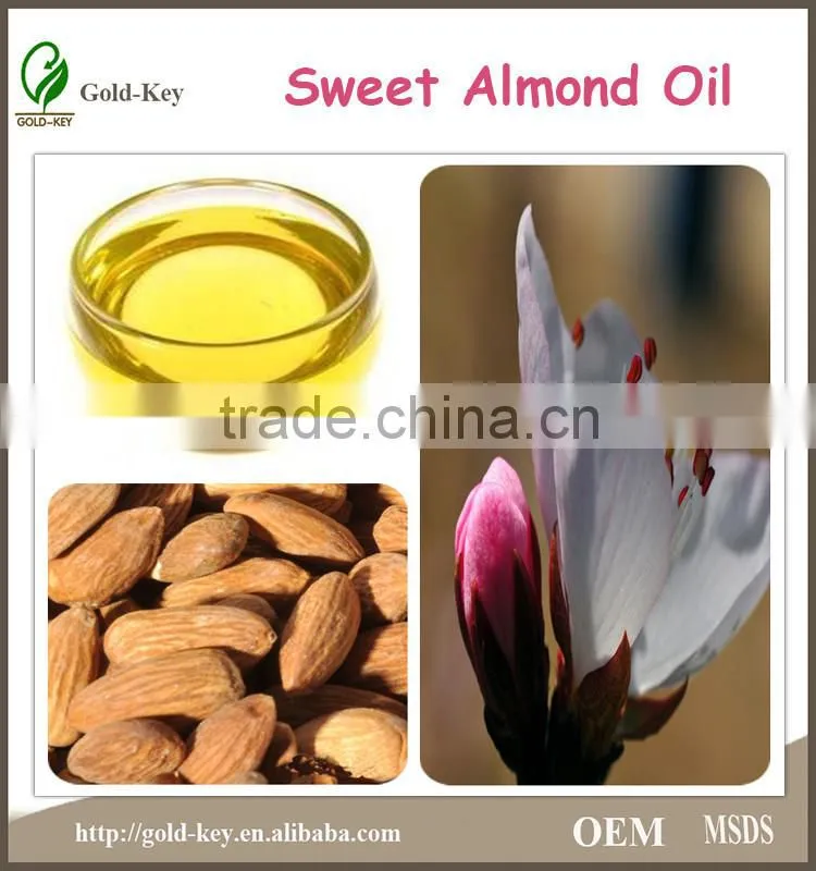 pure sweet almond oil of cold pressed oil and pollution-free food