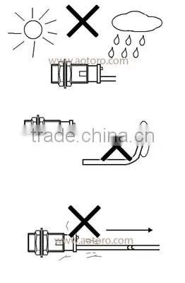 export products list TRC12-4AO distance 4mm non flush proximity sensor transducer