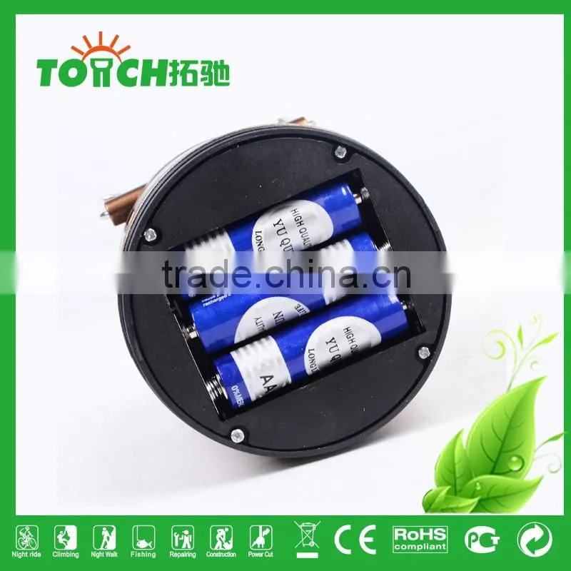 Flashlight Manufacturer Plastic Solar Rechargeable Camp Light Long Working Hour 3*AAA Battery Tent Lamp Emergency Lantern
