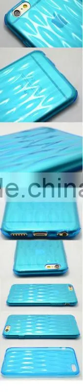 Simple design clear tpu mobile phone cover for iphone6 case