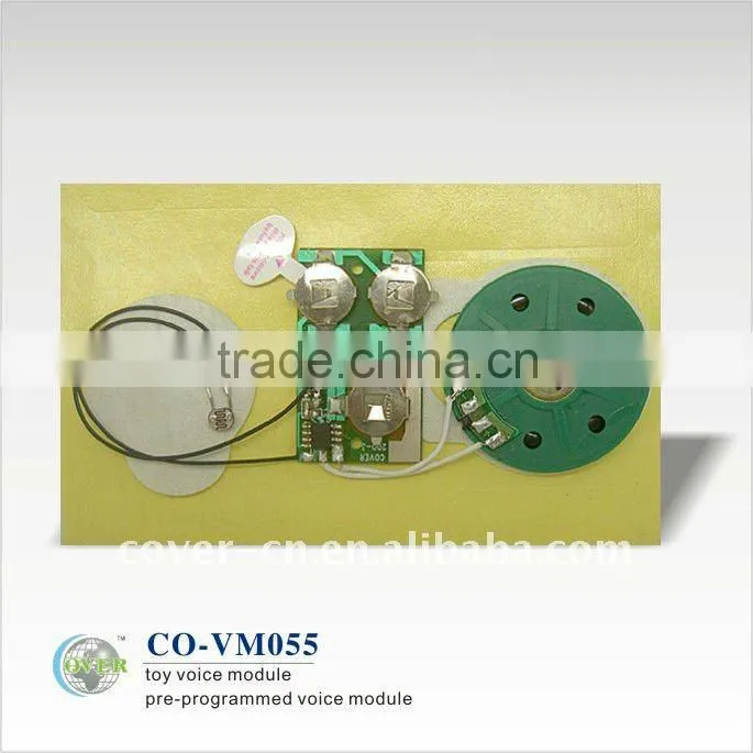 Electronic voice sound module for greeting card
