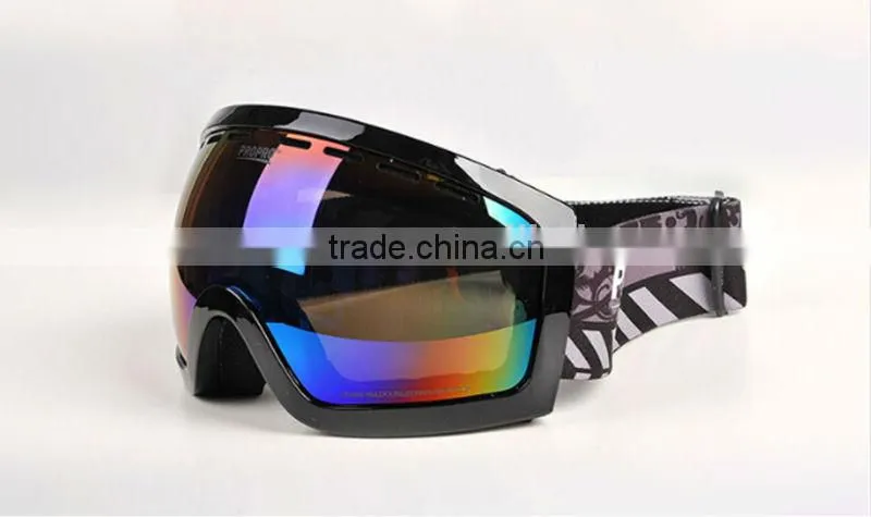 Proffessional Anti-fog,UV Protective Unisex Snow Goggles Doule Lens Wide Angle