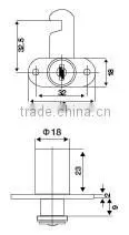 High quality zinc alloy die-cast housing and cylinder hardware fitting apartment post cabinet cam lock
