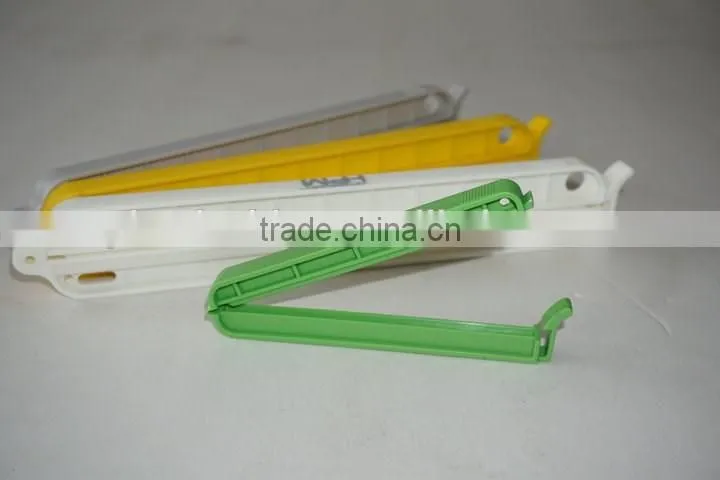 colorful food bread small plastic clips
