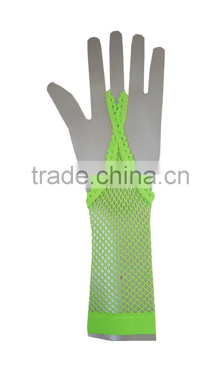 fishnet long gloves Party Fancy Dress Bride wedding mesh glove