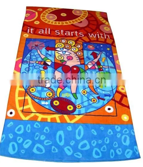 Customized cotton sports beach towel pareo