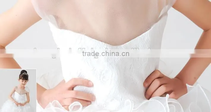 2015 hot sale children real sample flower girl dress
