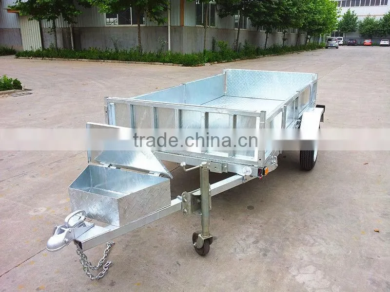 Galvanized Foldable Utility Box Trailer