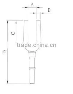 CALIBRE Pneumatic Tool 6pc air Impact Ball Joint Separator Set