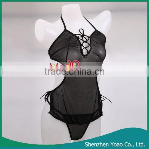 Sexy Sleeping Dress For Girls Black