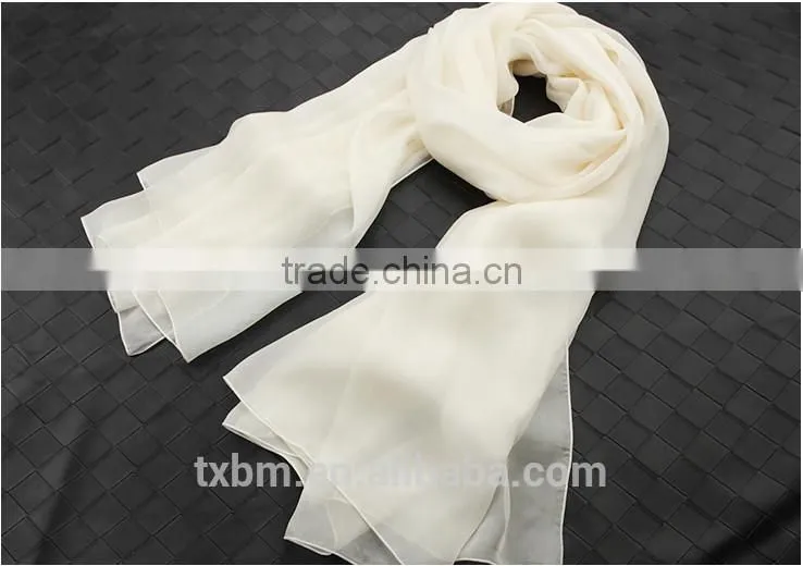 pure color silk scarf/hijab/tudung/plain pure silk scarves