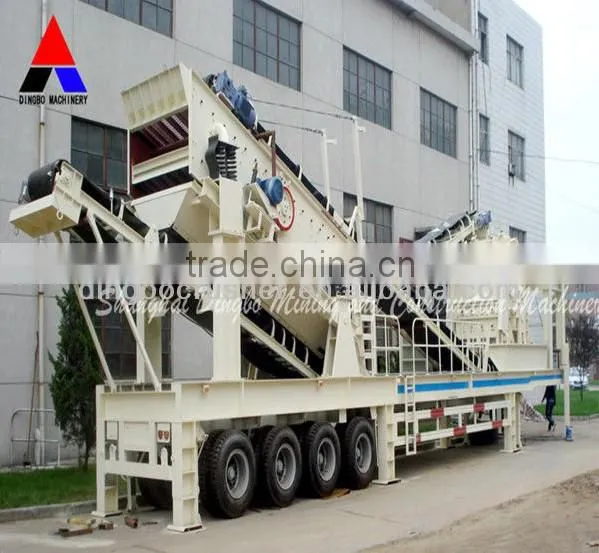 Mobile Portable Stone Crushing Plant with European Standard Manufacturing Shanghai