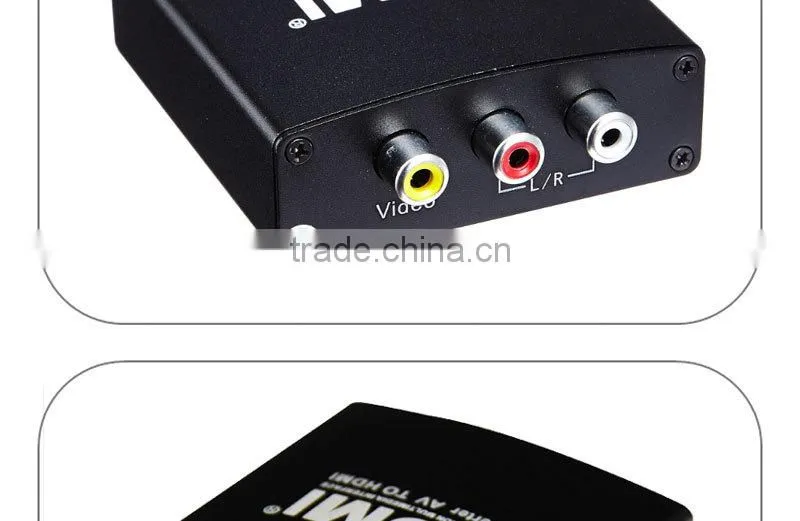 AV/CVBS Composite to HDMI Converter Scaler 1080P