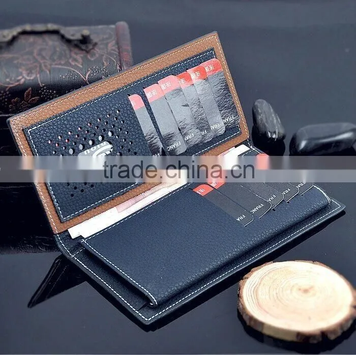 2016 new design wallet men's business card holder luxury money clip