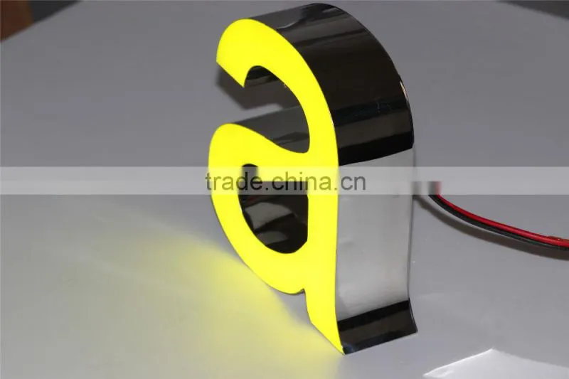 Waterproof indoor 3d small led frontlit lighted letter