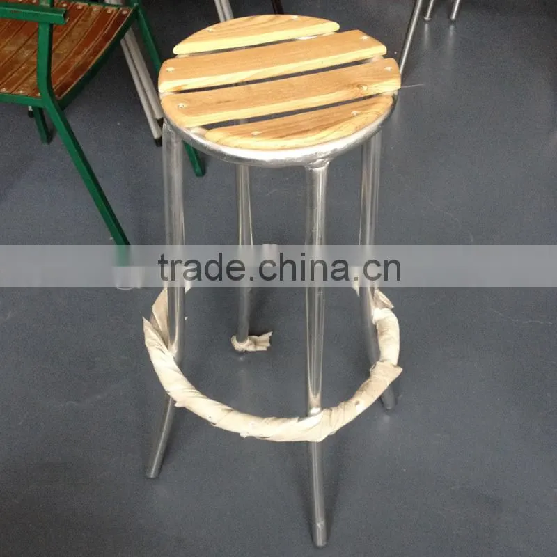 used high top aluminum wooden bar furniture YPB015 F8H3A