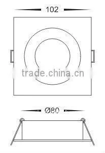 stainless steel led wall ceiling downlight