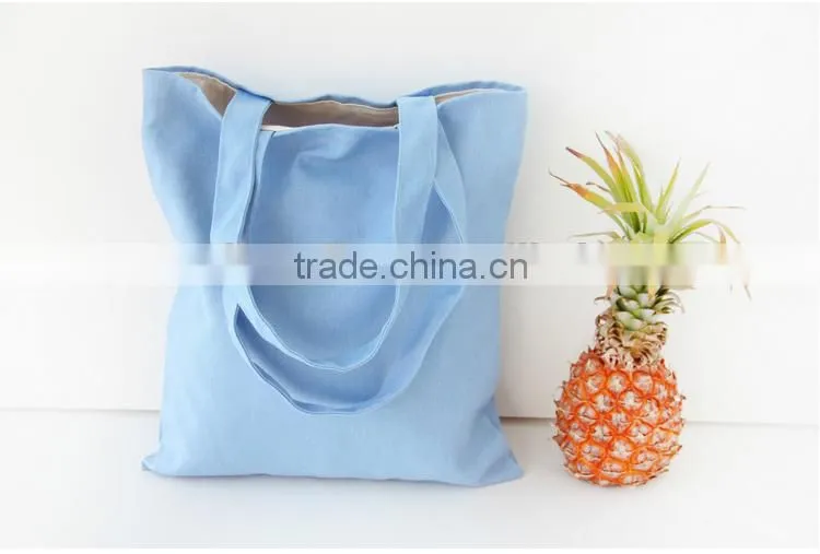 Canvas Shopping handbag plain ;canvas tote bag plain ; canvas cotton shopping bag solid colour