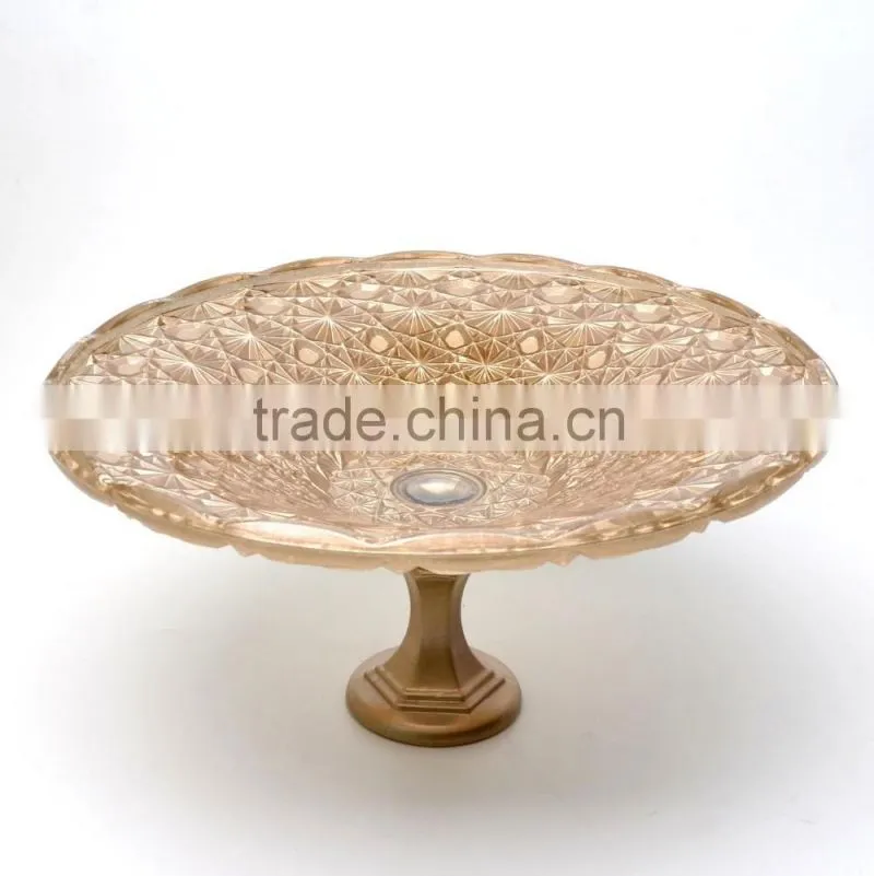 High Quality Decorative Glass Plate Serving Platters Cup Cake Stands Western wedding