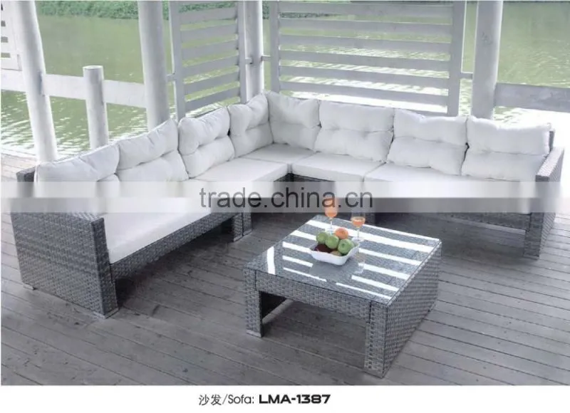 2016 new style sofa patio furniture sofa outdoor rattan garden furniture