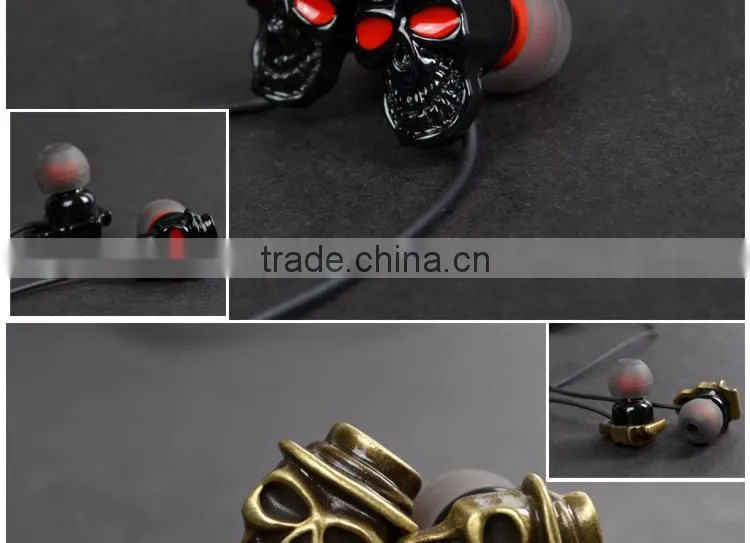 ULDUM 3.5 stereo with microphone heavy bass sound metal earpieces for music