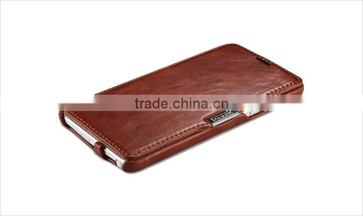 China supplier leather case for galaxy note 4
