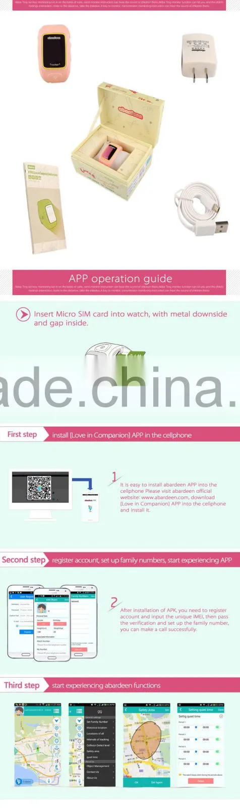 High Quality Fashionable Children smart watch phone GPS positioning global wrist watch gps tracking device for kids
