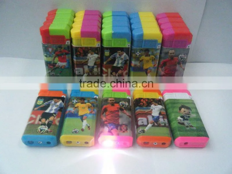 led windproof lighter with color laber