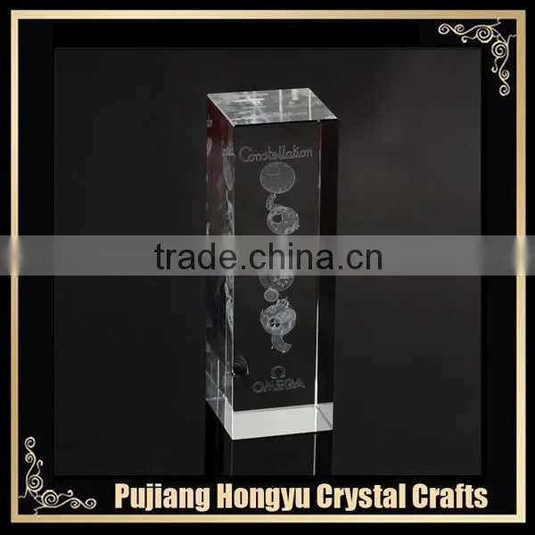 handmade blank laser engraved crystal block