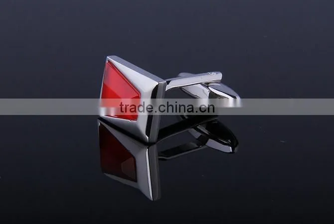 Black/Red/Purple Color Crystal inlaid cufflink