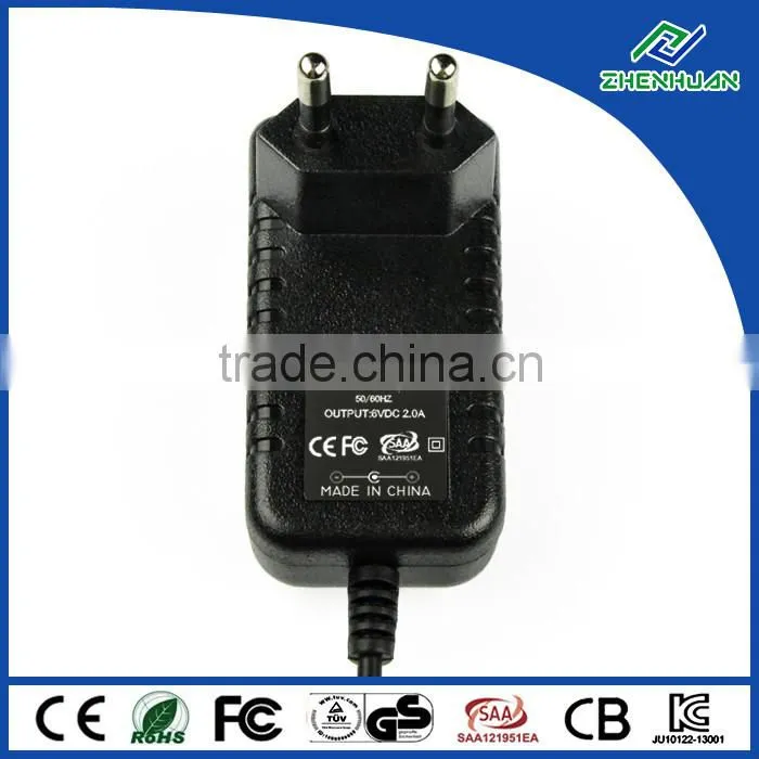 adsl ethernet adapter 6v 2a switch power supply made in china