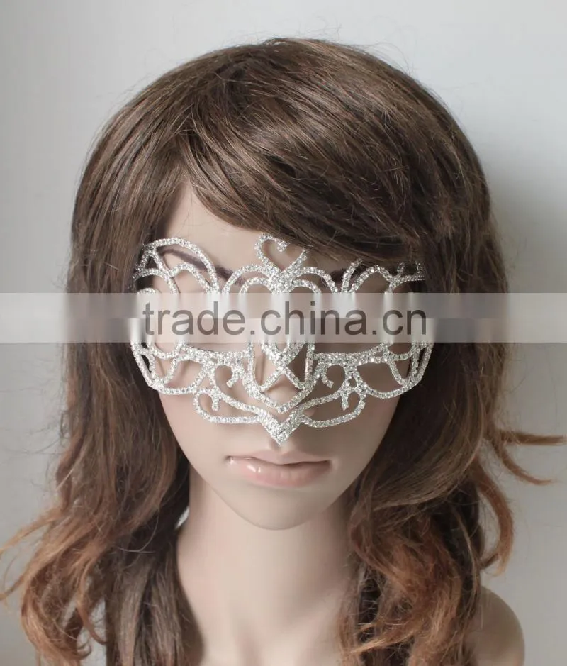 Top Seller Cheap Fashion Bling Diamante Mask for Masked Ball H0231