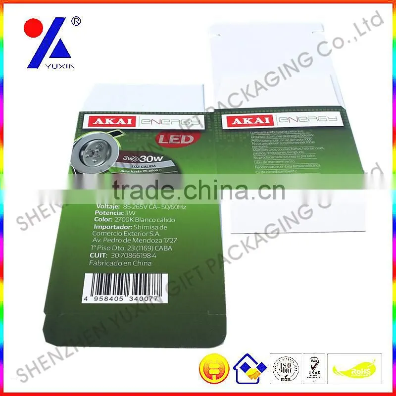 2015 NEW STYLE LAMP PACKAGING BOX / CORRUGATED PAPER OR CARTON PAPER AND GREEN COLOR BOX / WHOLESALE SHENZHEN GIFT PACKAGING BOX