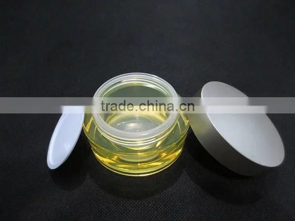 Plastic Cosmetic Packaging, Square Shaped Acrylic Lotion Pump Bottle and Oval Shaped Acrylic Cream Jar