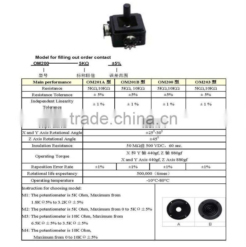 mechanical joystick OM200A