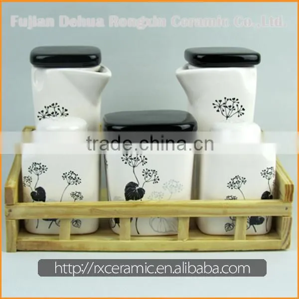 Professional Manufacturer Wholesale Ceramic condiment caddy