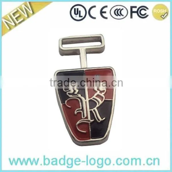 Custom Red Enamel Logo Cuff Links
