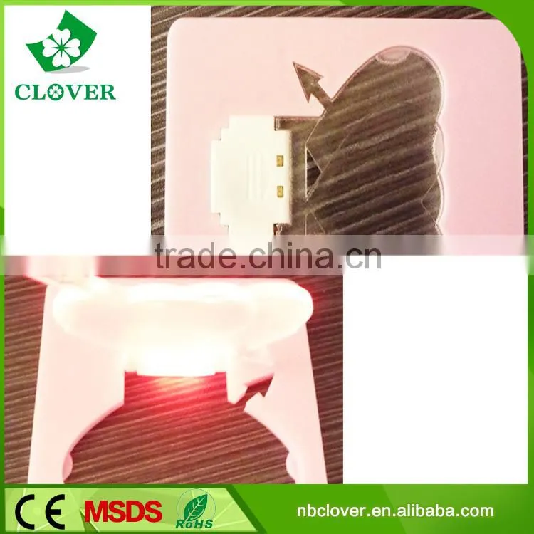 Heart shape 2 LED ABS material mini pocket led credit card light