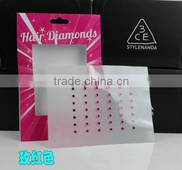 fashion style hair diamond hair extensions hair bling crystal