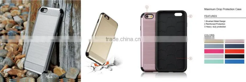 C&T Dual Layer Protective Hybrid Brushed Armor Hard Cover Case for Samsung Galaxy Grand Prime G530