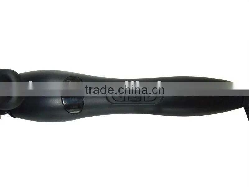 Professional LCD ceramic 3 barrel curling iron