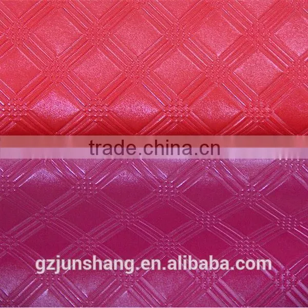 2015 new design PVC synthetic leather fabric for lady handbag usage