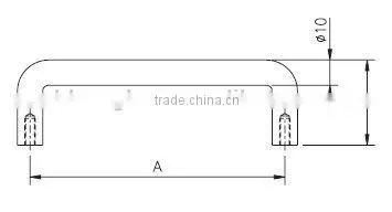 96mm Furniture pull handle, wire pull, D pull handle (AS302)
