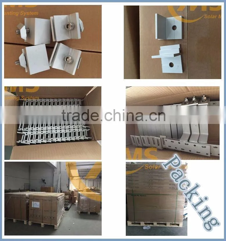 Best selling anodized aluminum solar mounting rail