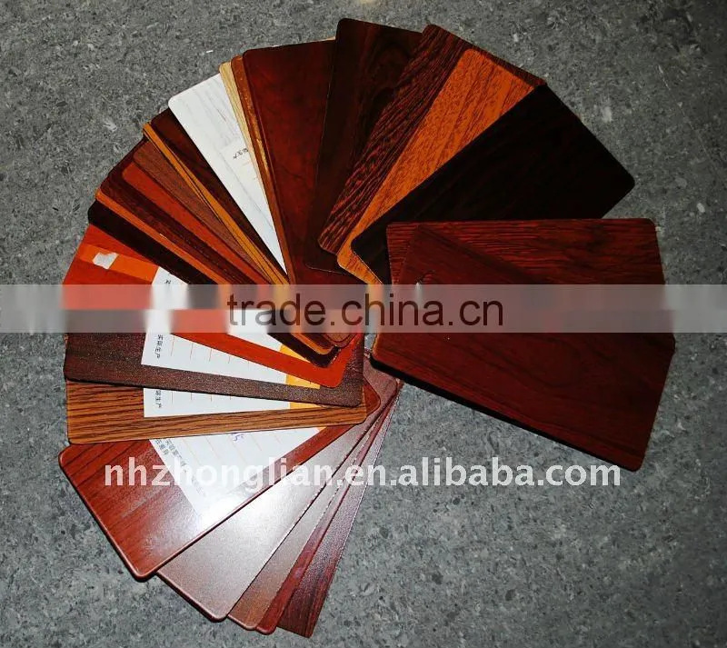 Manufacturer OEM most popular wood grain aluminum siding / wood grain pvc film / wood grain paper laminate