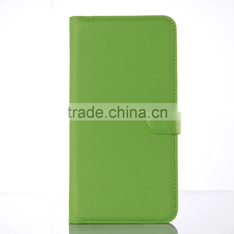 Factory Price Lichee Leather Pouch Wallet Case Folio Stand Cover for Samsung GALAXY A9