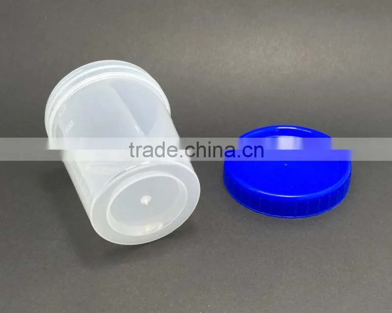 120ml 120g 4oz plastic pp measure cup with cover pp measure jar