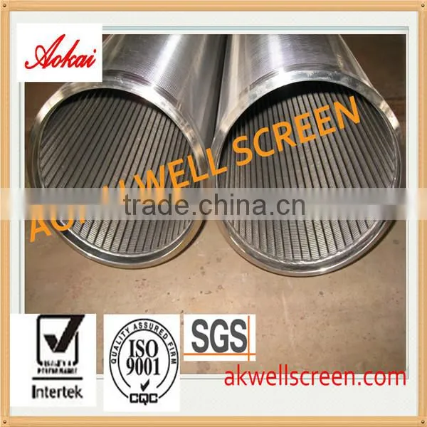 2014 new V shaped wire screen pipe/johnson screen for drilling well